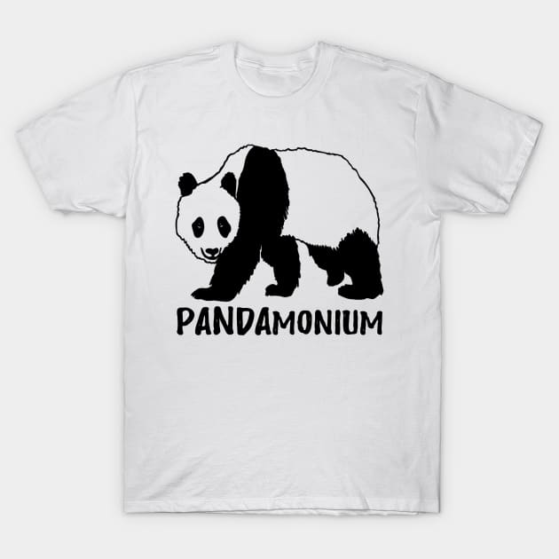 panda pandamonium T-Shirt by FizziKiwi